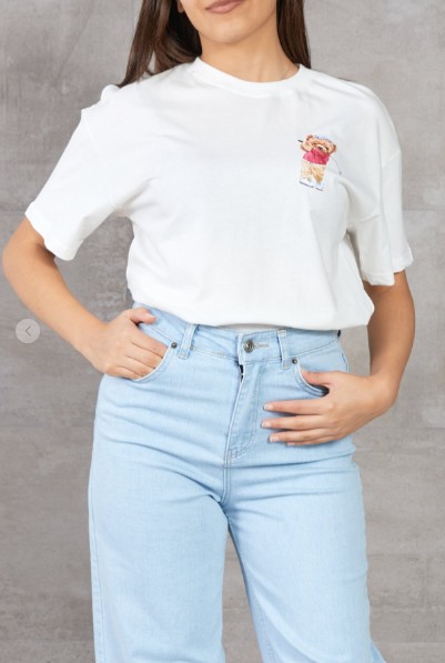 Kadın Ayıcık Baskılı T-Shirt